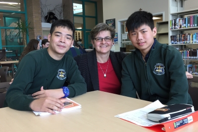 St. Benedict welcomes two new international students